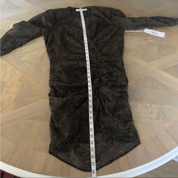 Bishop + Young Starpower Black Burnout Ruched Mini Dress size Small Holiday - Picture 13 of 16